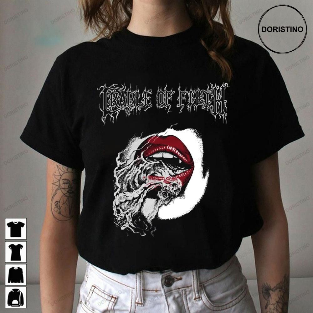 Red Lip Cradle Of Filth Awesome Shirts